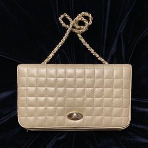 Vintage JS quilted shoulder bag